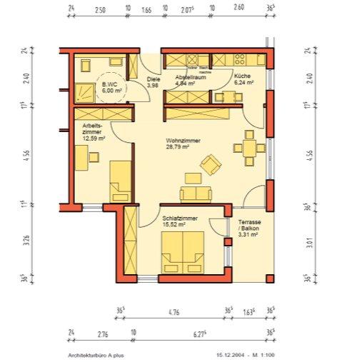 Erdgeschoßwohnung Niedernhausen - 3 Zimmer, 81 m&sup2;, 995&euro; | Angebot:26507579