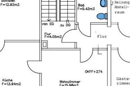 Wohnung Ohrdruf - 3 Zimmer, 65 m&sup2;, 600&euro; | Angebot:26134115