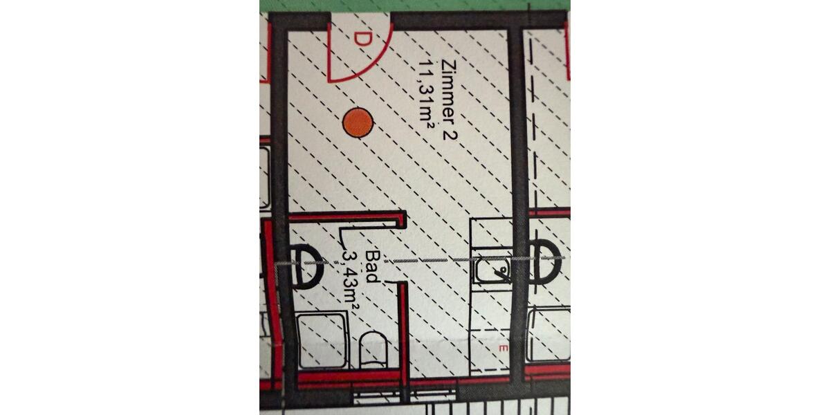 Etagenwohnung Lollar - 1 Zimmer, 15 m&sup2;, 525&euro; | Angebot:24957453