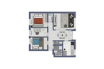 Etagenwohnung Kappeln - 3.5 Zimmer, 88 m&sup2;, 709&euro; | Angebot:26703885