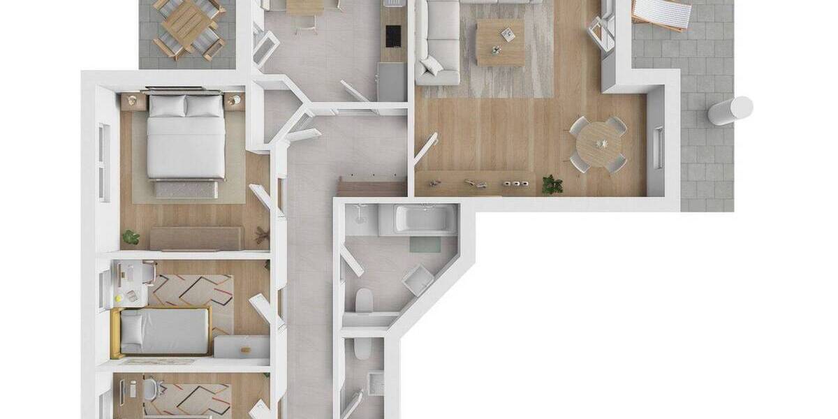 Etagenwohnung Bad Rothenfelde - 4 Zimmer, 92 m&sup2;, 870&euro; | Angebot:26741872