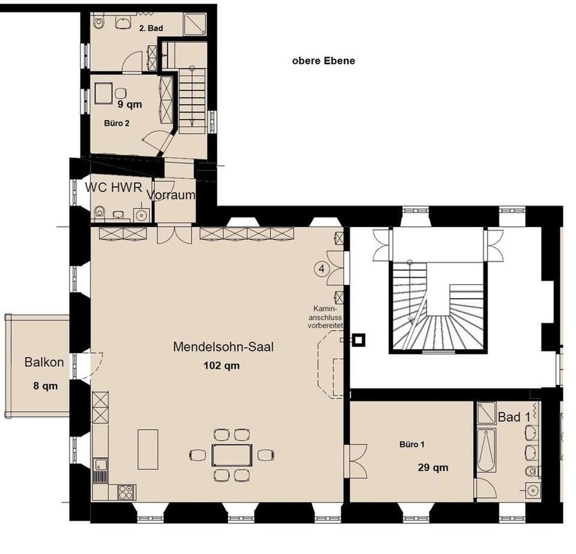 Mendelsohn Saal im Erstbezug über 100 qm und 8 m hohe Decken ZUGREIFEN!