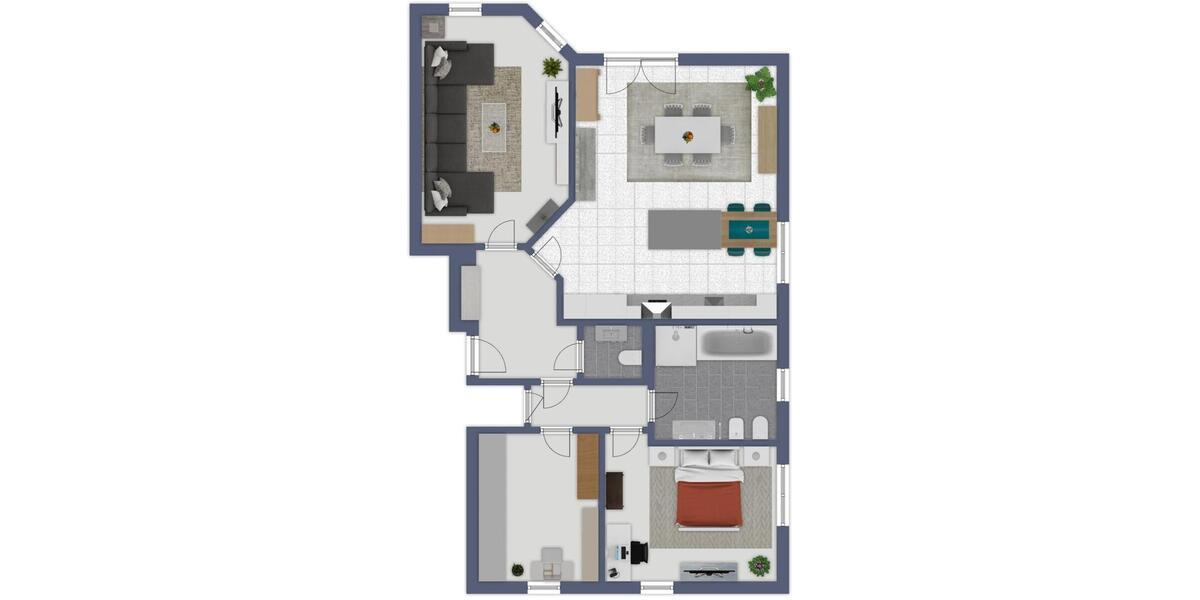 Erdgeschoßwohnung Wardenburg - 3 Zimmer, 107 m&sup2;, 1.350&euro; | Angebot:26636404