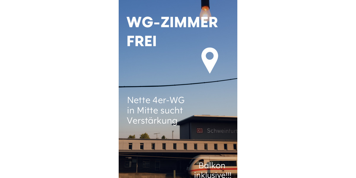 WG-Wohnung ab 042026 – ideal für 4 Studierende, All inkl. W-Lan 1 zimmer