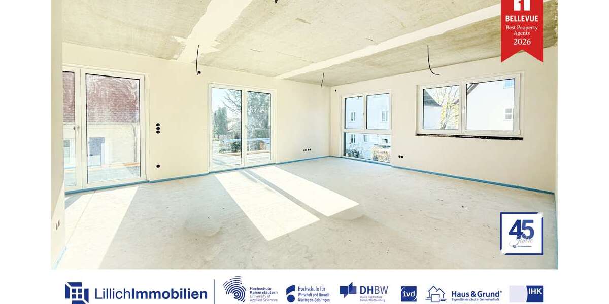 Etagenwohnung Kornwestheim - 3.5 Zimmer, 101 m&sup2;, 1.500&euro; | Angebot:26155083