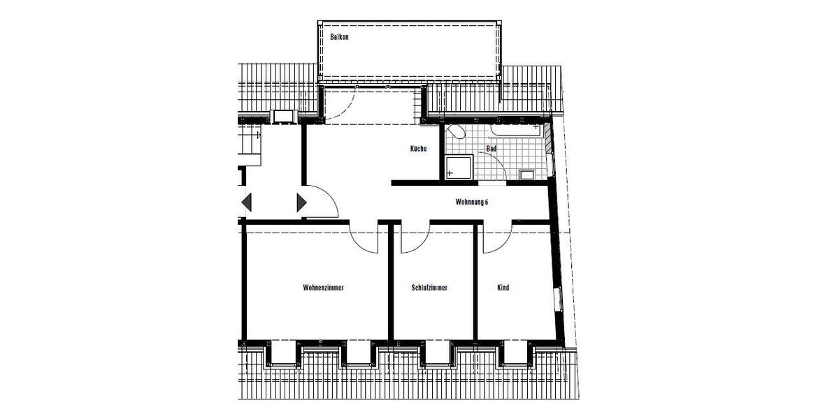 Dachgeschoßwohnung Meiningen - 3 Zimmer, 68 m&sup2;, 620&euro; | Angebot:26251308