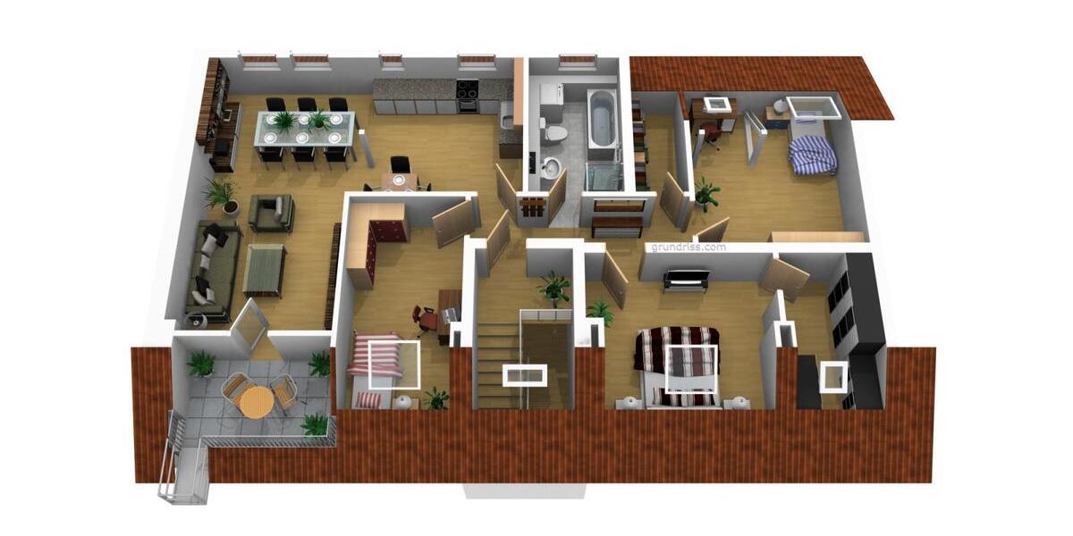 Dachgeschoßwohnung Magdeburg Nordwest - 4 Zimmer, 105 m&sup2;, 1.260&euro; | Angebot:25789821