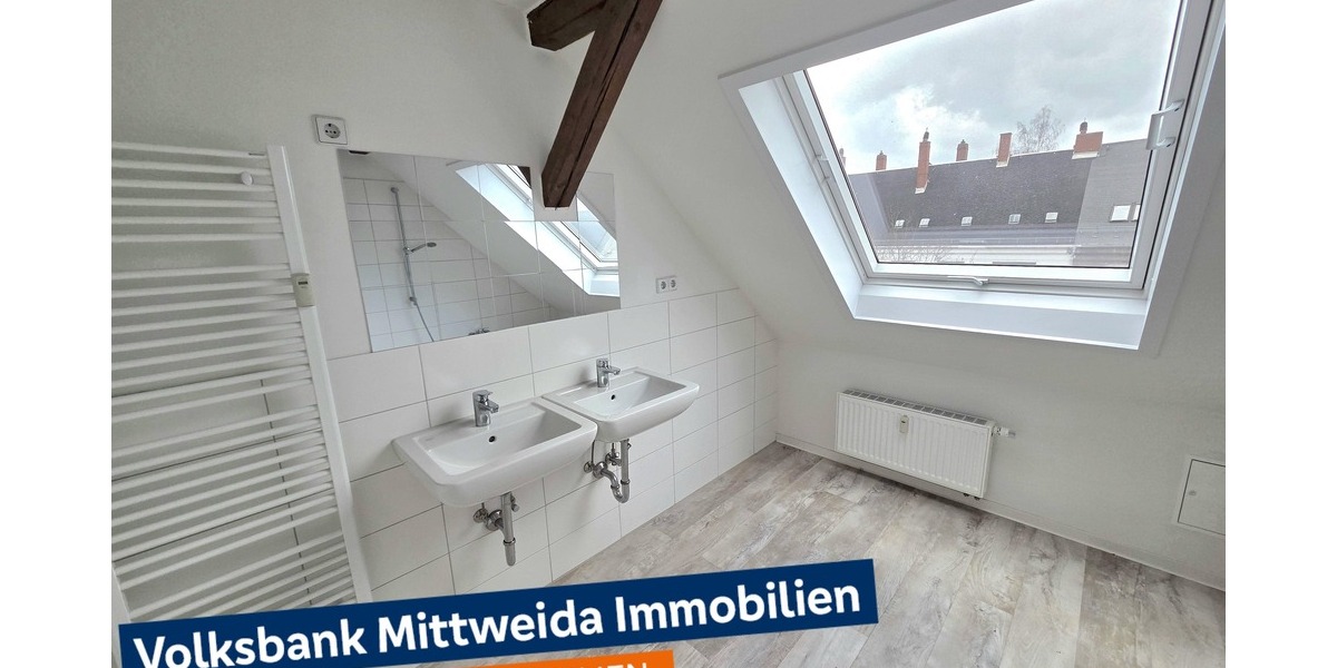 Gemütliche 3-Zimmer-Dachgeschosswohnung mit Sichtbalken in Chemnitz-Hilbersdorf! - Dachgeschoßwohnung Chemnitz Hilbersdorf | Angebot:26109241