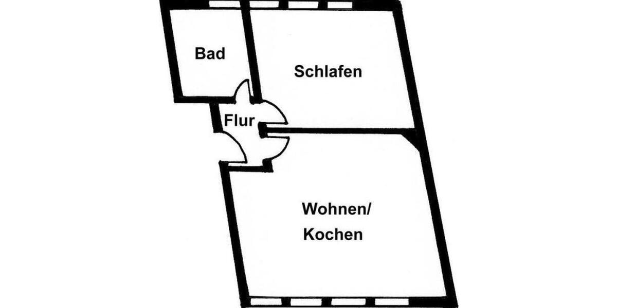 Dachgeschoßwohnung Nossen - 2 Zimmer, 50 m&sup2;, 325&euro; | Angebot:24121536