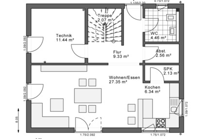 Haus Hünfeld - 3 Zimmer, 130 m&sup2;, 1.495&euro; | Angebot:26544521