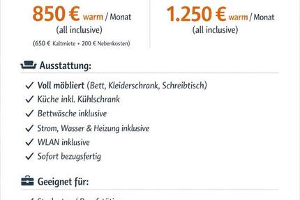 Wohnung Eggenstein-Leopoldshafen Leopoldshafen - 1 Zimmer, 20 m&sup2;, 850&euro; | Angebot:25944192