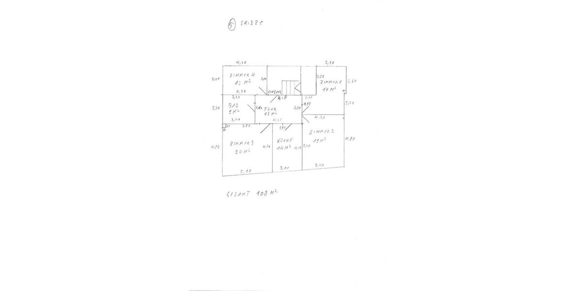 Etagenwohnung Sankt Ingbert - 4 Zimmer, 108 m&sup2;, 1.000&euro; | Angebot:24849552