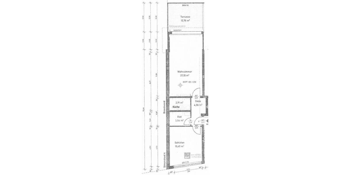 Terrassenwohnung Köln Weidenpesch - 2 Zimmer, 60 m&sup2;, 1.300&euro; | Angebot:26417644