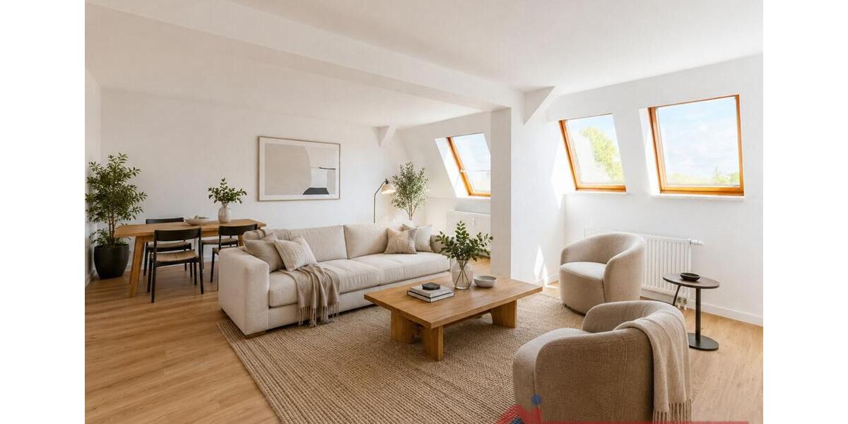 Dachgeschoßwohnung Magdeburg Beyendorf-Sohlen - 2 Zimmer, 52 m&sup2;, 416&euro; | Angebot:26660656