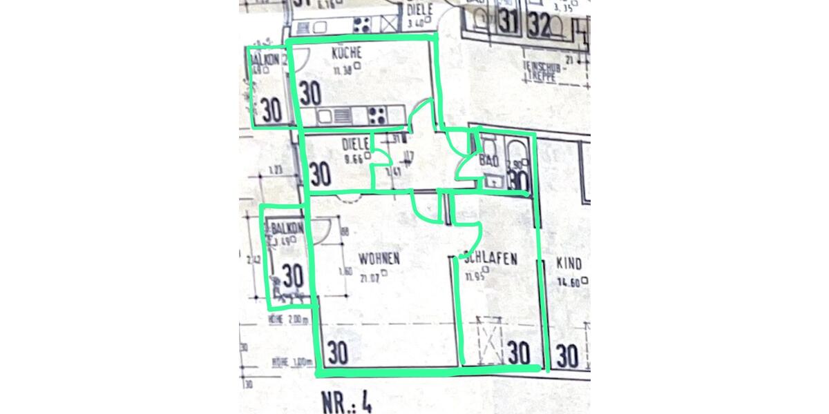 Dachgeschoßwohnung Cuxhaven - 2 Zimmer, 60 m&sup2;, 600&euro; | Angebot:25648565