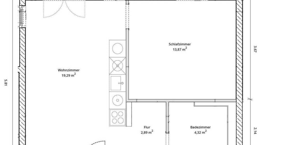 Etagenwohnung Berlin Spandau - 2 Zimmer, 51 m&sup2;, 1.037&euro; | Angebot:25698968