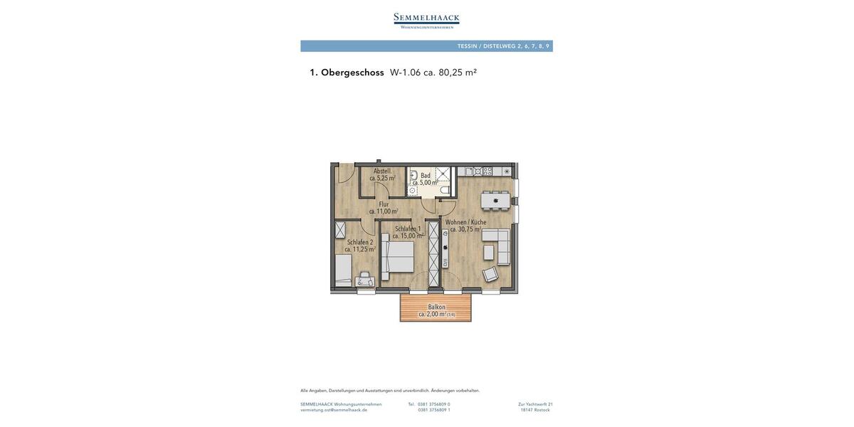 Etagenwohnung Tessin - 3 Zimmer, 80 m&sup2;, 989&euro; | Angebot:24932027