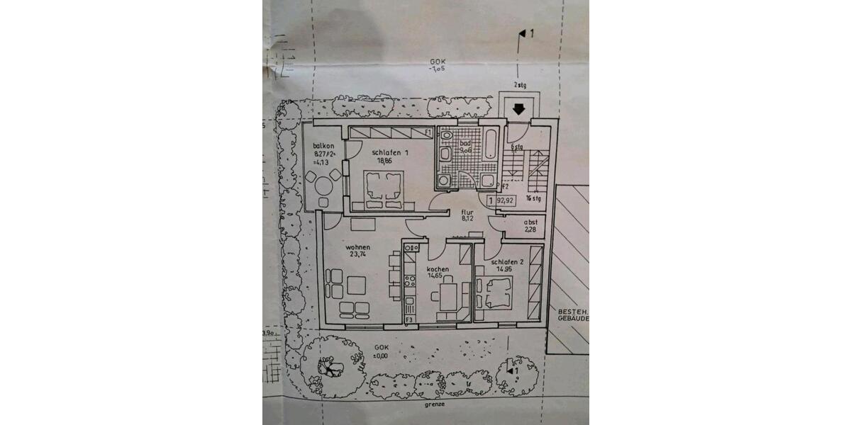 Erdgeschoßwohnung Viechtach - 3 Zimmer, 95 m&sup2;, 900&euro; | Angebot:26271628