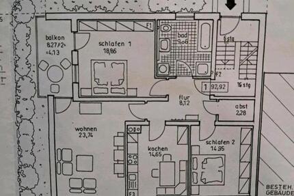 Wohnung Viechtach - 3 Zimmer, 95 m&sup2;, 900&euro; | Angebot:26271628