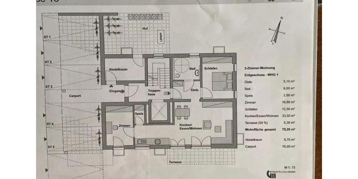 Terrassenwohnung Singen (Hohentwiel) - 3 Zimmer, 76 m&sup2;, 1.650&euro; | Angebot:26004532