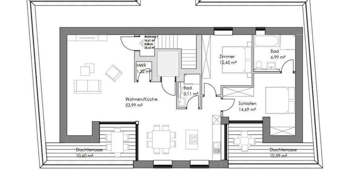 Etagenwohnung Emden Stadtzentrum - 2 Zimmer, 75 m&sup2;, 1.190&euro; | Angebot:24980057