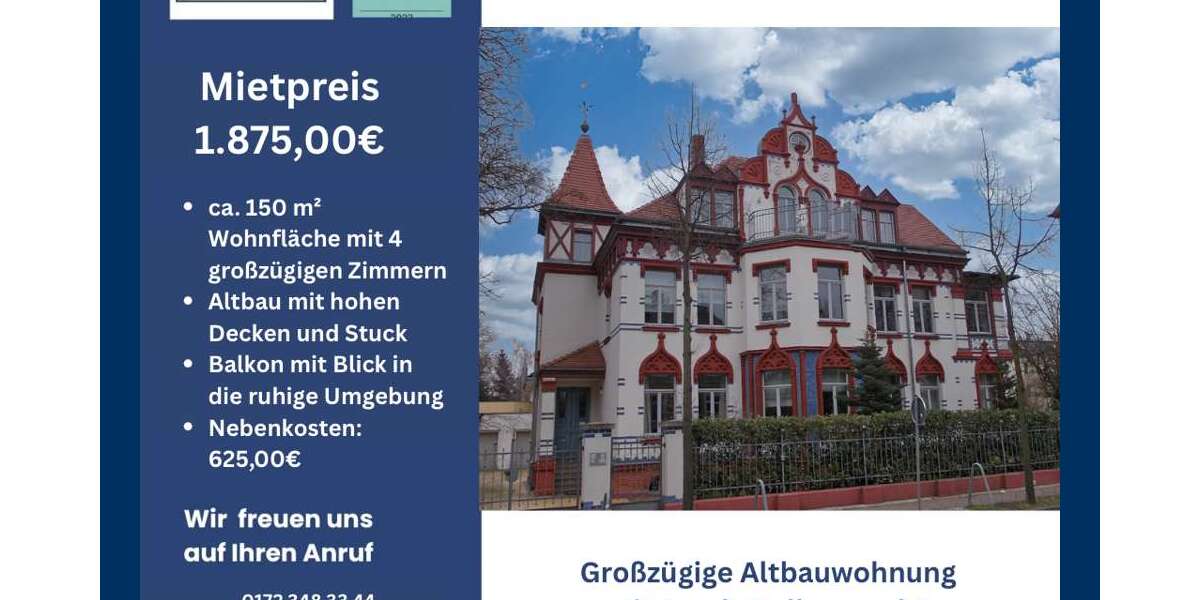 Wohnung zum Mieten in Markkleeberg 1.875 € 150 m² 4 zimmer