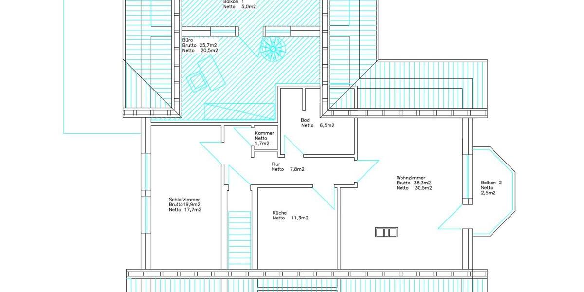 Dachgeschoßwohnung Neunkirchen-Seelscheid Seelscheid - 2 Zimmer, 80 m&sup2;, 900&euro; | Angebot:25330941