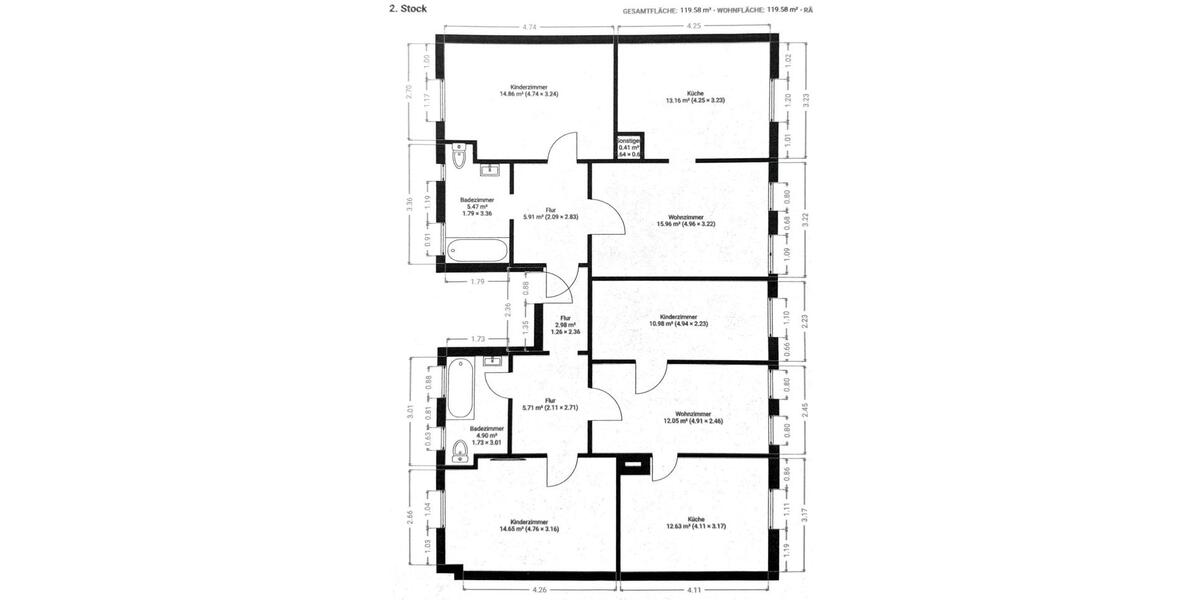 Dachgeschoßwohnung Burgstädt - 6 Zimmer, 122 m&sup2;, 615&euro; | Angebot:26407557