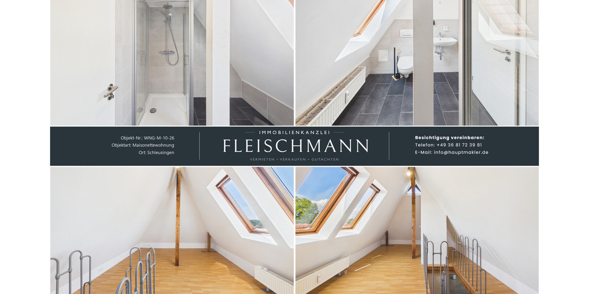 IHR NEUES ZUHAUSE AUF ZWEI EBENEN 3-Zimmer-Maisonettewohnung mit Garten und Stellplatz - 3- Schleusingen | Angebot:27439791