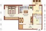 Etagenwohnung Greifswald Schönwalde I - 2 Zimmer, 46 m&sup2;, 184&euro; | Angebot:26875572
