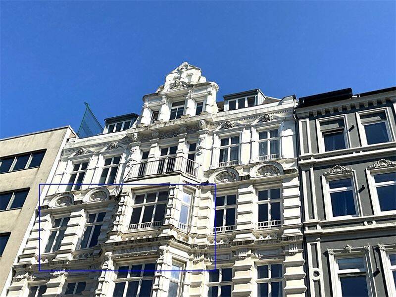 Mittendrin und ruhig - 5 Zimmer WHG, ca. 134 m², WG geeignet, im 3. OG am Steindamm, St. Georg
