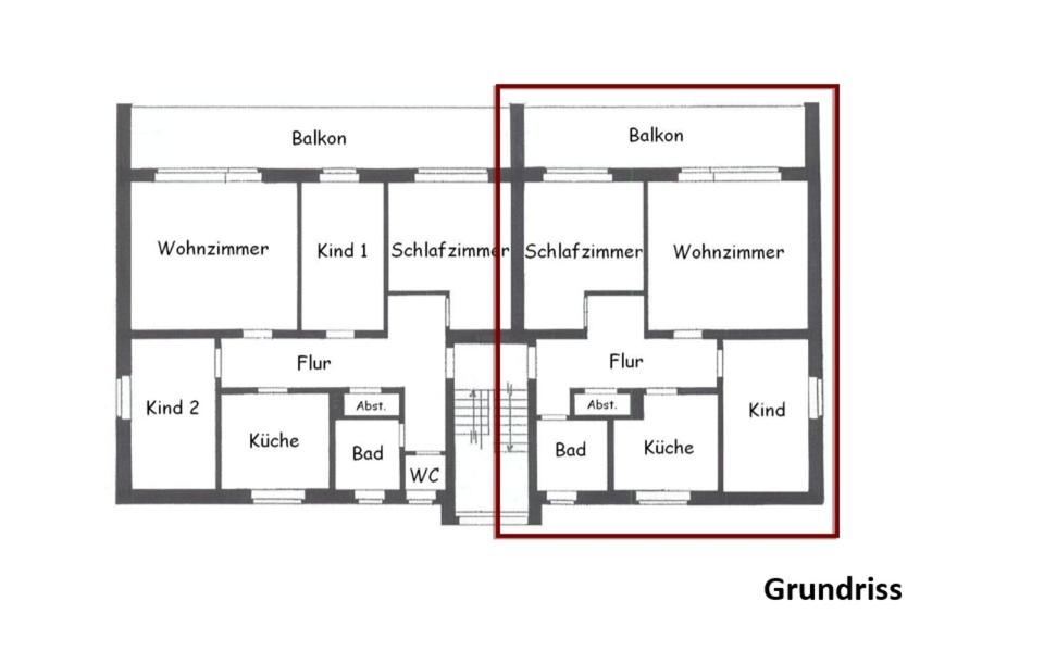 Etagenwohnung Stemwede - 4 Zimmer, 80 m&sup2;, 700&euro; | Angebot:25367042