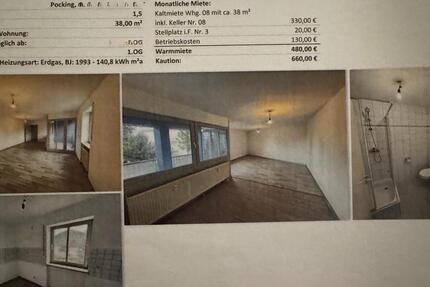 Wohnung Pocking - 1.5 Zimmer, 38 m&sup2;, 480&euro; | Angebot:25173885