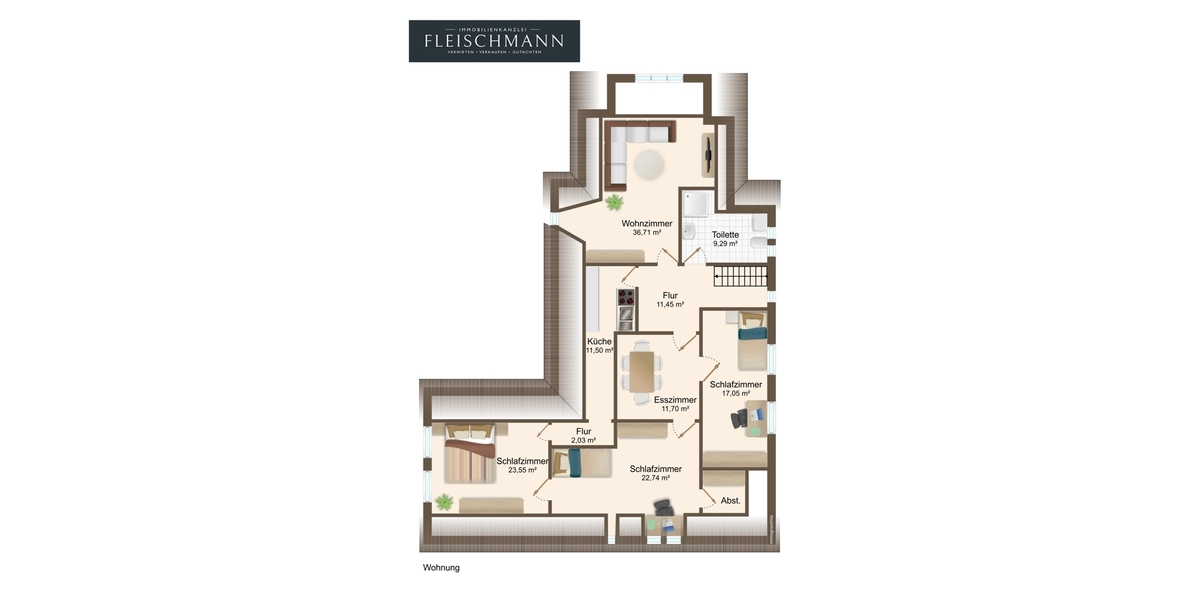 großzügige Wohnung, zentral und trotzdem ruhig - Dachgeschoßwohnung Suhl Aue 1 | Angebot:26443806
