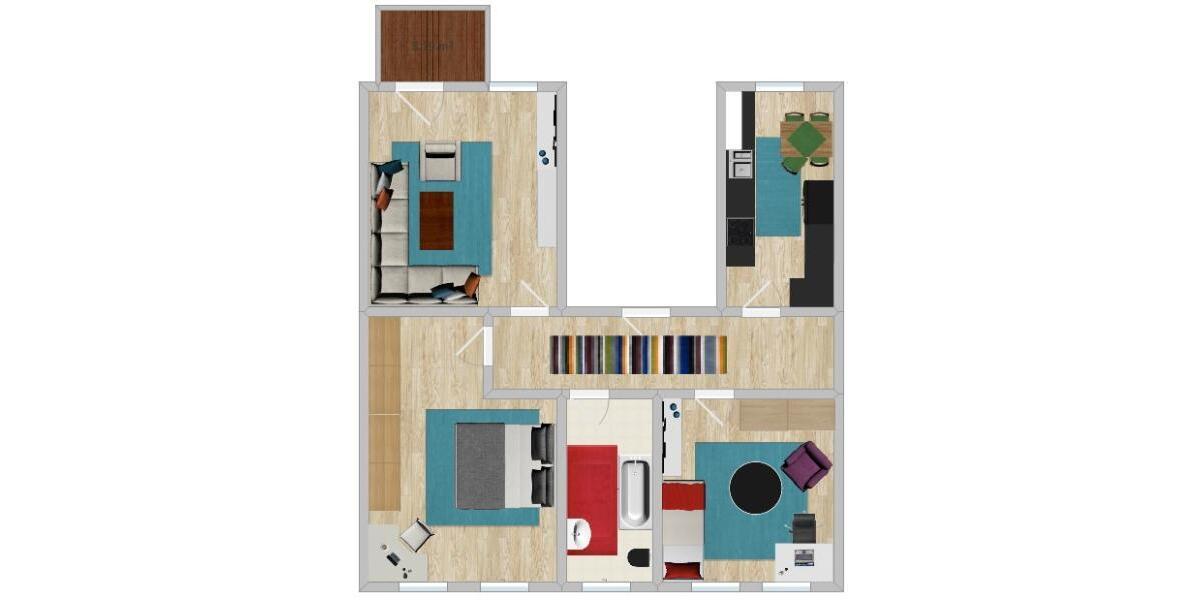 Etagenwohnung Meißen - 3 Zimmer, 81 m&sup2;, 530&euro; | Angebot:25319795