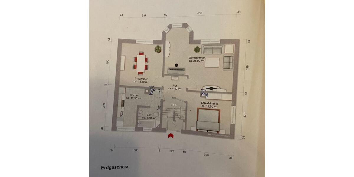 Erdgeschoßwohnung Braunschweig Wabe-Schunter-Beberbach - 3 Zimmer, 75 m&sup2;, 1.055&euro; | Angebot:26230546