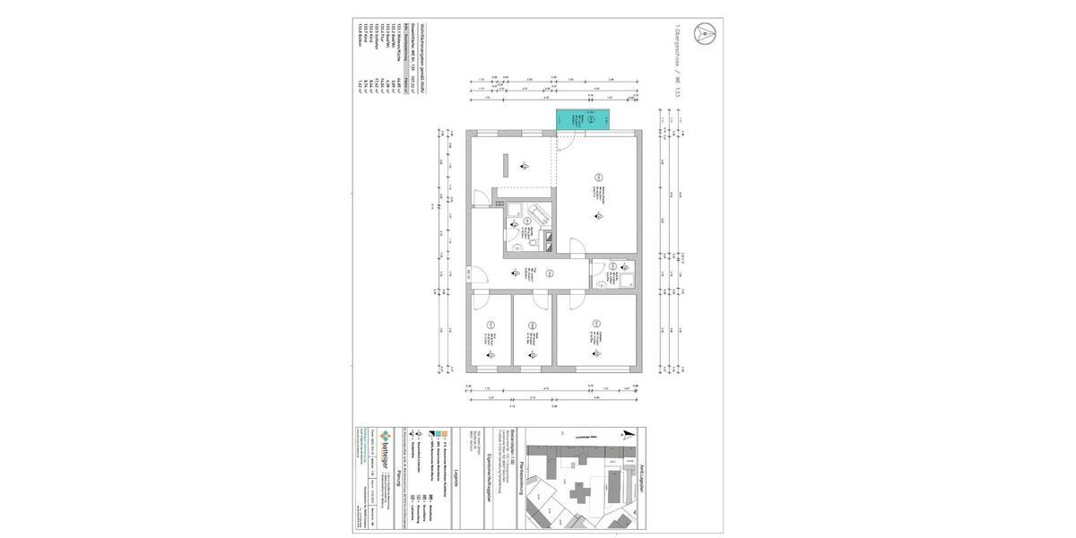 Etagenwohnung München Moosach - 4 Zimmer, 109 m&sup2;, 2.450&euro; | Angebot:26407100