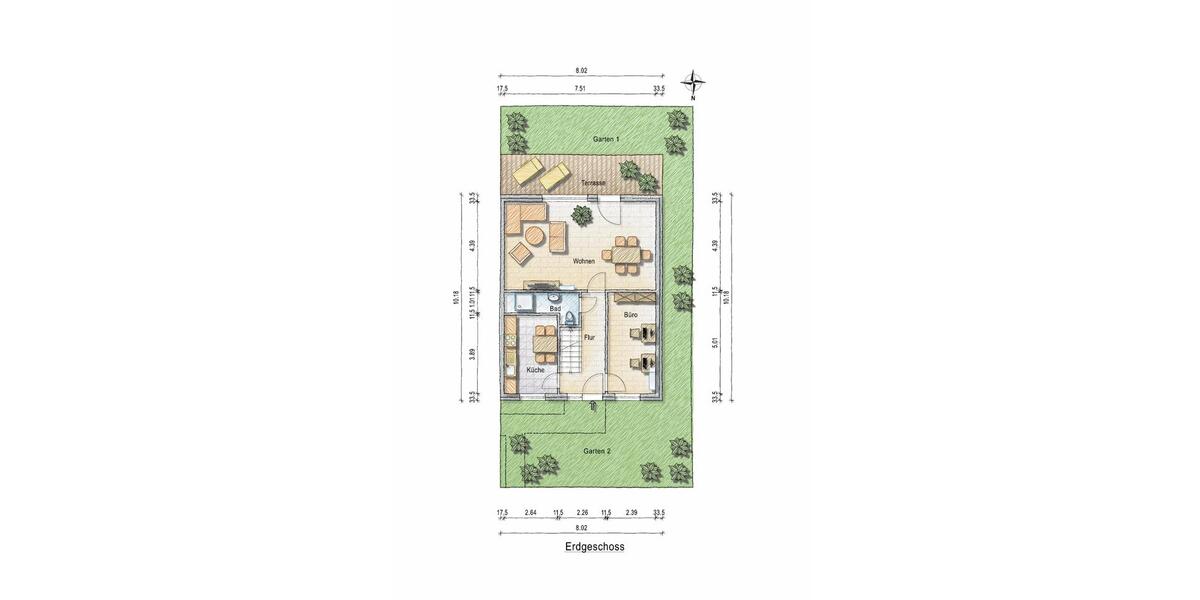 Reihenhaus Winsen (Aller) - 5 Zimmer, 120 m&sup2;, 1.200&euro; | Angebot:24901845