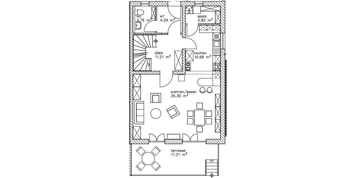 Doppelhaushälfte Simbach - 5 Zimmer, 157 m&sup2;, 1.350&euro; | Angebot:25791493
