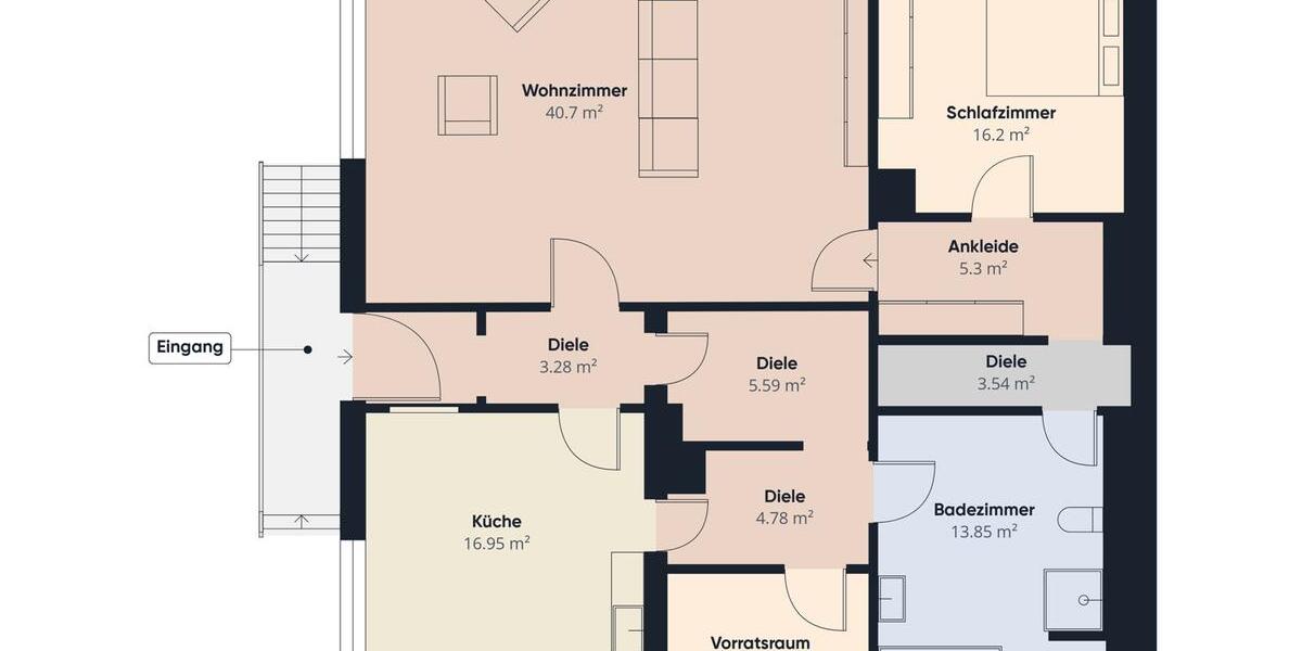 Erdgeschoßwohnung Bretten - 2.5 Zimmer, 118 m&sup2;, 680&euro; | Angebot:25903786
