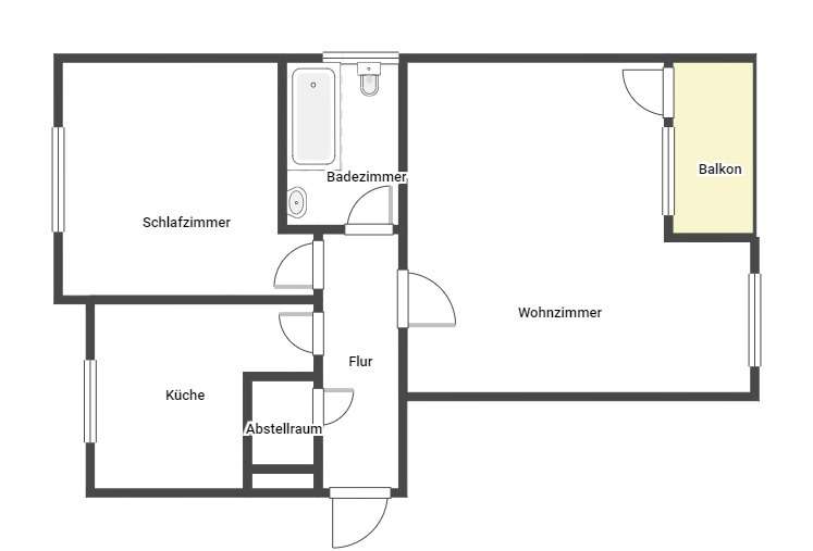Etagenwohnung Neustadt an der Weinstraße - 2 Zimmer, 37 m&sup2;, 419&euro; | Angebot:27067237