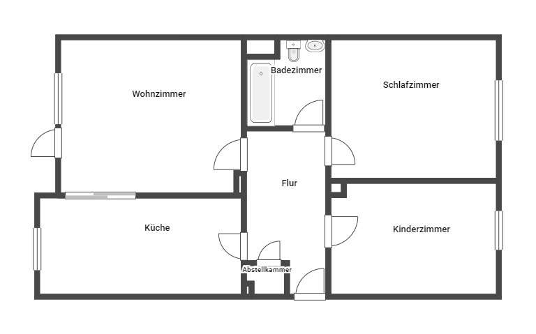 Etagenwohnung Landau in der Pfalz Horst - 3 Zimmer, 71 m&sup2;, 494&euro; | Angebot:26273328
