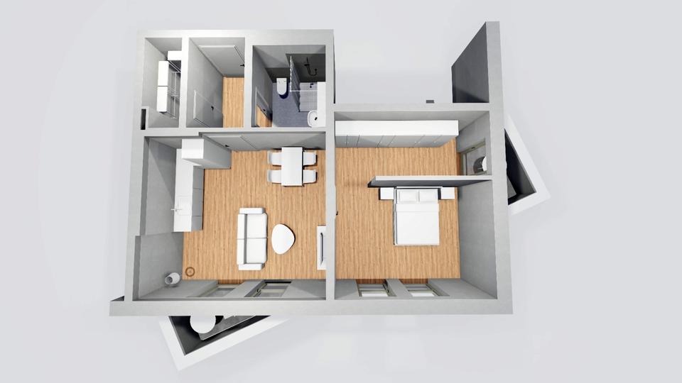 Etagenwohnung Stamsried - 2.5 Zimmer, 72 m&sup2;, 650&euro; | Angebot:25869143