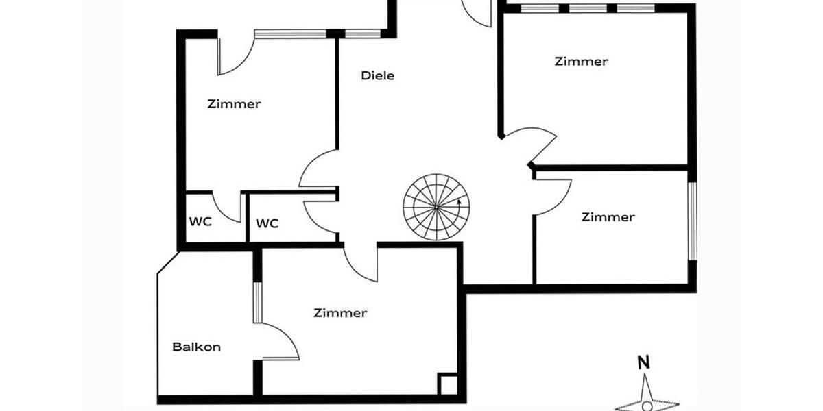 Maisonette -Wohnung -Praxis -Büro 5 zimmer