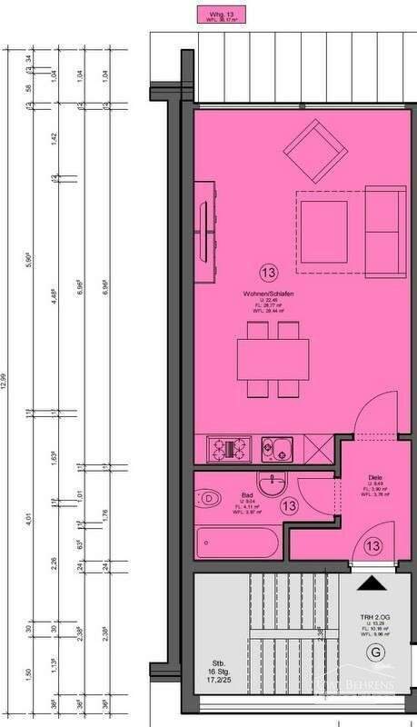 1-Zimmer Wohnung in zentraler Lage 1 zimmer