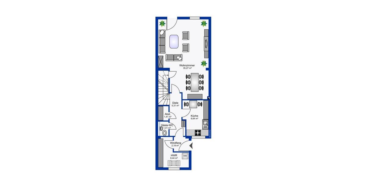 Reihenmittelhaus Laatzen Rethen - 6 Zimmer, 150 m&sup2;, 1.550&euro; | Angebot:26797214
