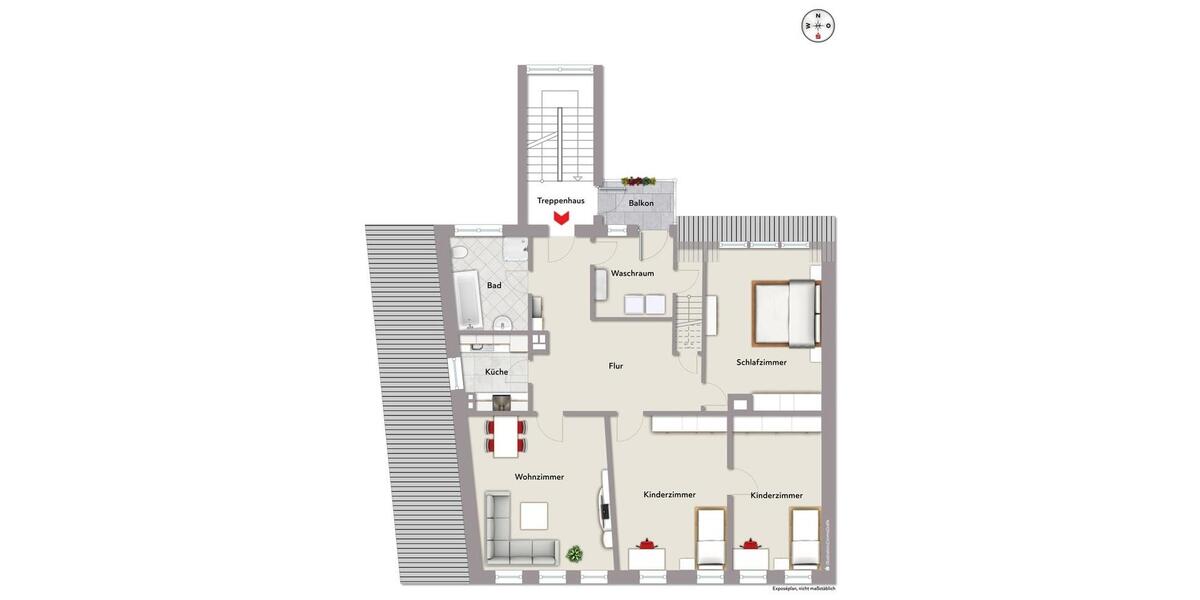 Dachgeschoßwohnung Altdorf bei Nürnberg - 4 Zimmer, 125 m&sup2;, 1.175&euro; | Angebot:24813547