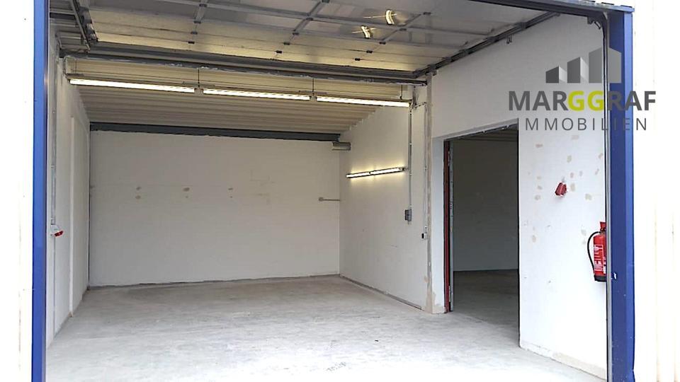 Lagerhalle auf gepflasterten und komplett eingezäunten Gewerbegelände in Osnabrück-Atter zu vermieten!