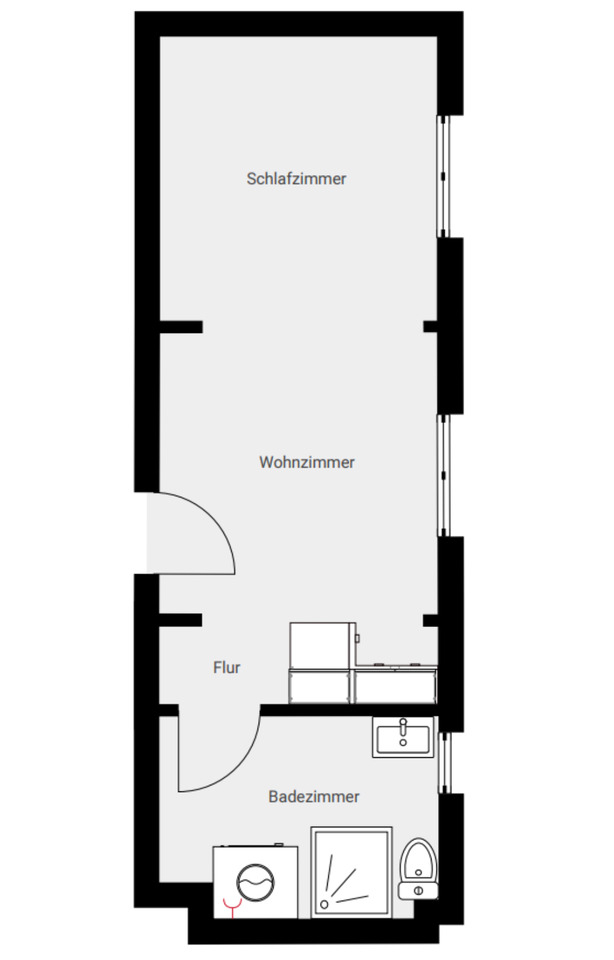 Wohnen in bester Lage – charmante 1-Zimmer-Wohnung mit Aufzug in Löderburg