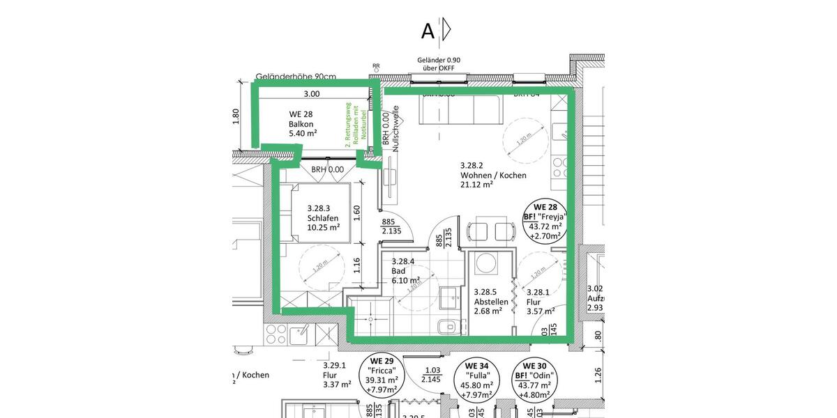 Etagenwohnung Wandlitz - 2 Zimmer, 47 m&sup2;, 880&euro; | Angebot:26469665